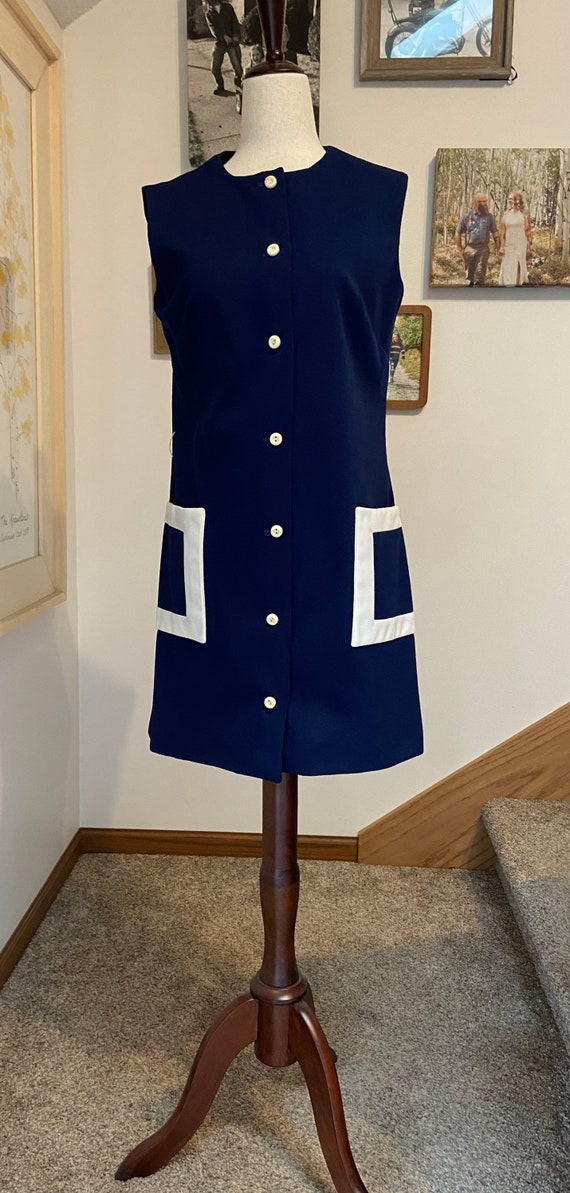 1960's Royal Blue Mini Dress