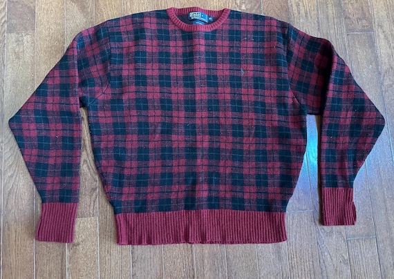 1990s Polo by Ralph Lauren Wool Plaid Shirt - image 1