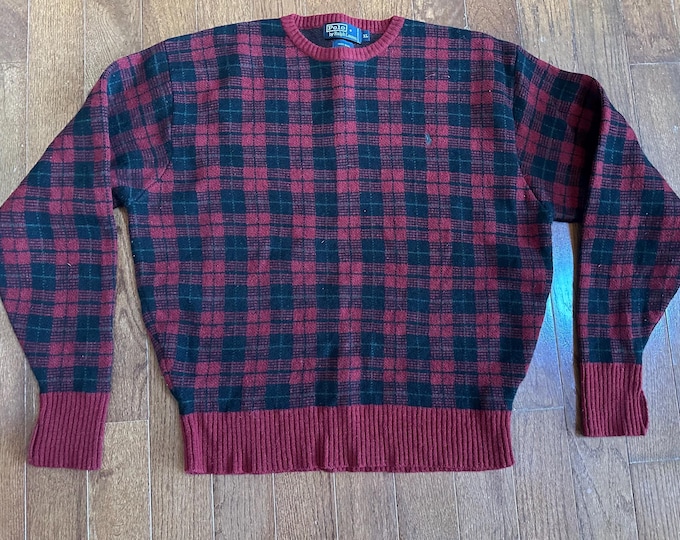 1990s Polo by Ralph Lauren Wool Plaid Shirt