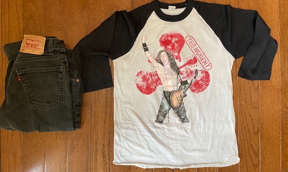 1982 Ted Nugent "Nugent Rules" Raglan - image 1