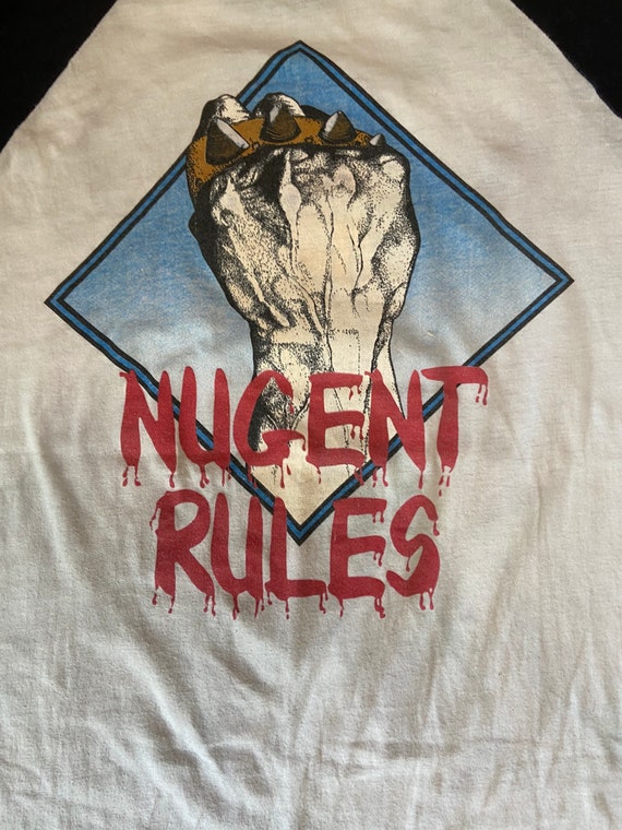 1982 Ted Nugent "Nugent Rules" Raglan - image 6
