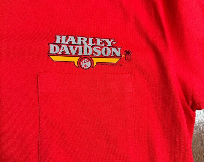 1988 Harley Davidson Pocket Tee