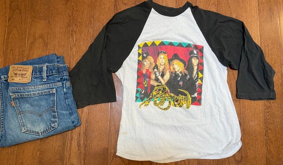 1988 Poison Tour Raglan - image 1