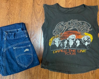1977 Aerosmith Draw the Line Tour T-shirt