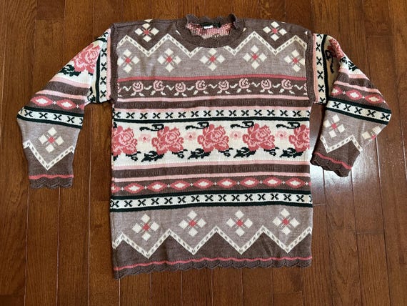 1990s Dana Scott Fall Collection Sweater