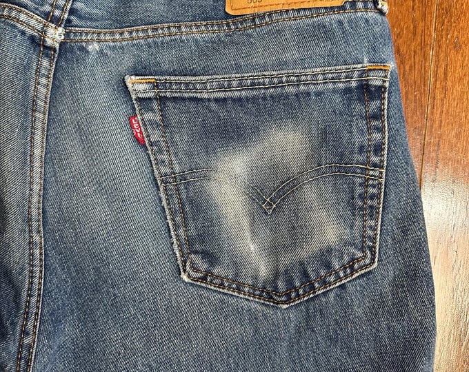 Y2K Levi’s 505 Jeans 34x34 Vintage Denim Wallet Fade Straight Leg