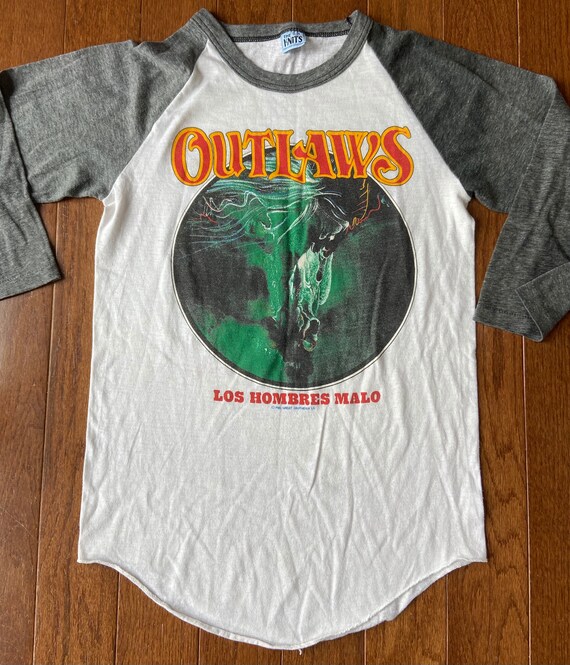 1982 The Outlaws Badman Tour Raglan - image 3