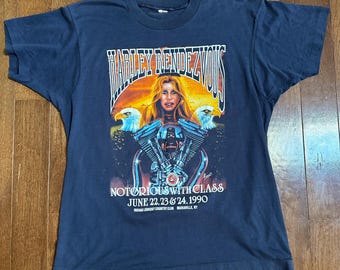 1990 B-A-B-E  Harley Rendezvous Velvet Soft Tee