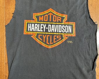 1991 3D Emblem Harley Davidson Sleeveless Tee