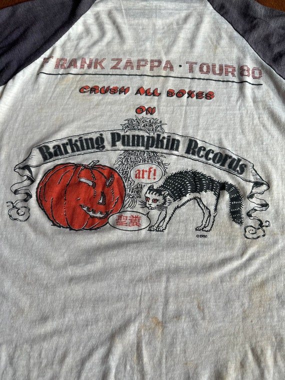 1980 Signed Frank Zappa Raglan - image 8