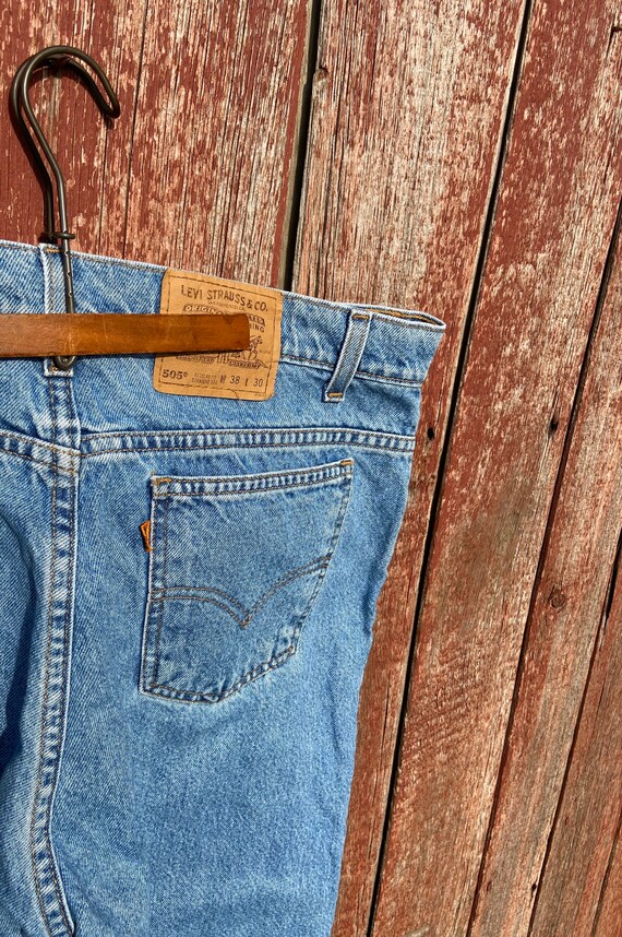 90's Orange Tab 505 Levi's