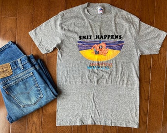 Vintage Shit Happens Wrestling Tee