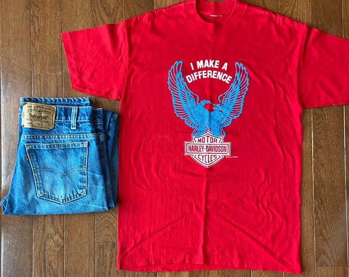 1980's Harley Perfect Attendance Shirt