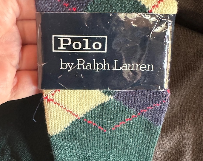 Deadstock 1990s Ralph Lauren Argyle Socks