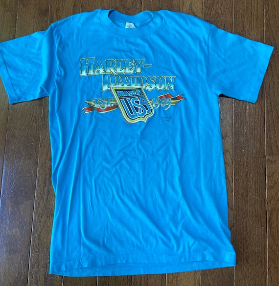 1990 3D Emblem Harley Davidson Tee