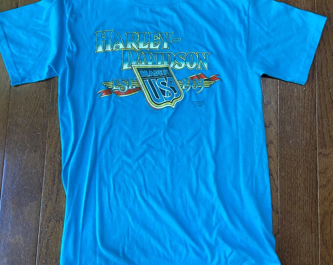 1990 3D Emblem Harley Davidson Tee