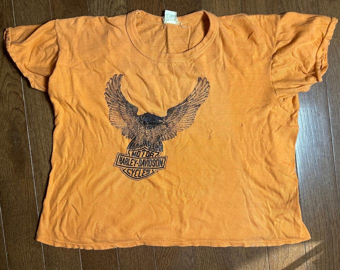 Vintage 1970s Era Harley-Davidson Eagle T-Shirt