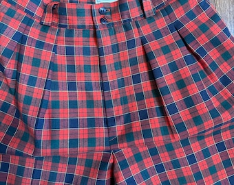 Vintage 1980s Plaid Trousers