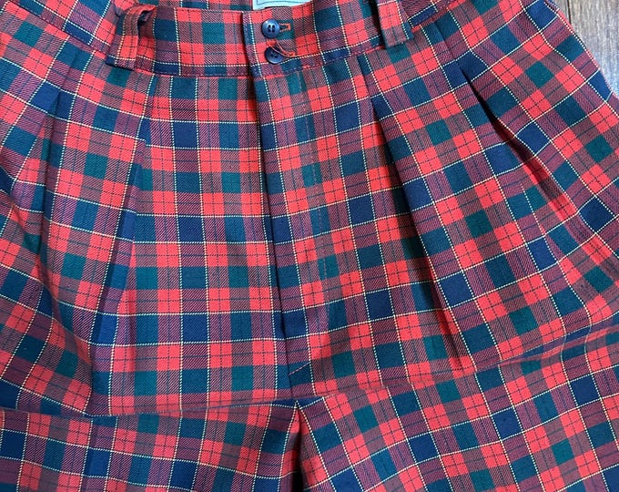 Vintage 1980s Plaid Trousers