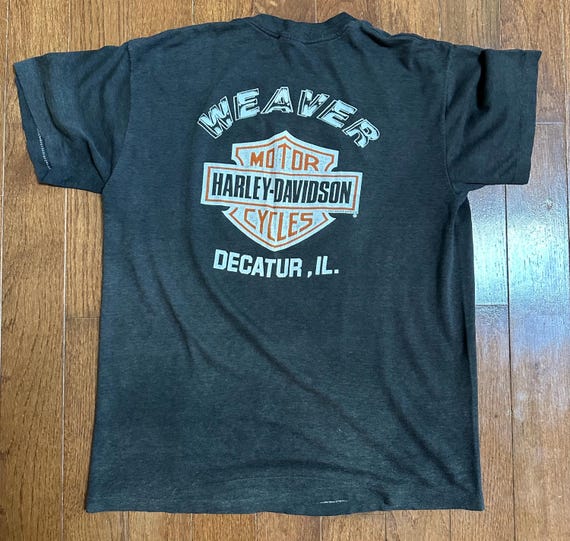 1980s Butter Soft Weaver Harley Davidson Tee - image 4