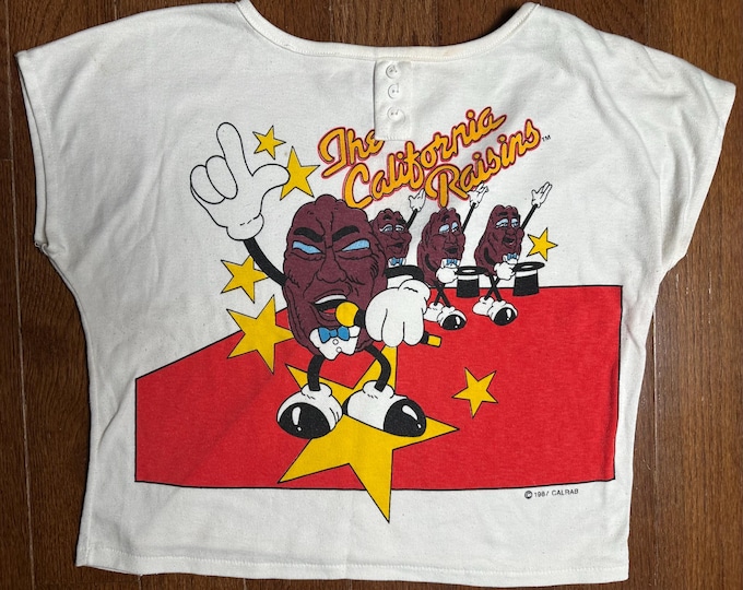 Vintage 1987 California Raisins Cropped T-Shirt