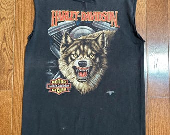 1991 3D Harley Davidson Sleeveless Tee