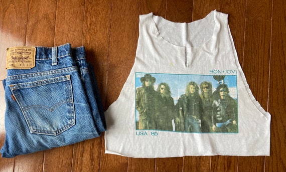 1988/1989 Bon Jovi the Jersey Syndicate Tour Tee - Etsy