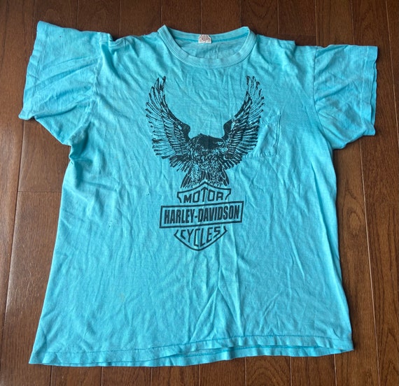 1970's Harley Davidson Screen Print Tee - image 1