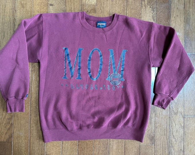 Vintage 1990s Jansport Crewneck Sweatshirt - Illinois State University “Mom”