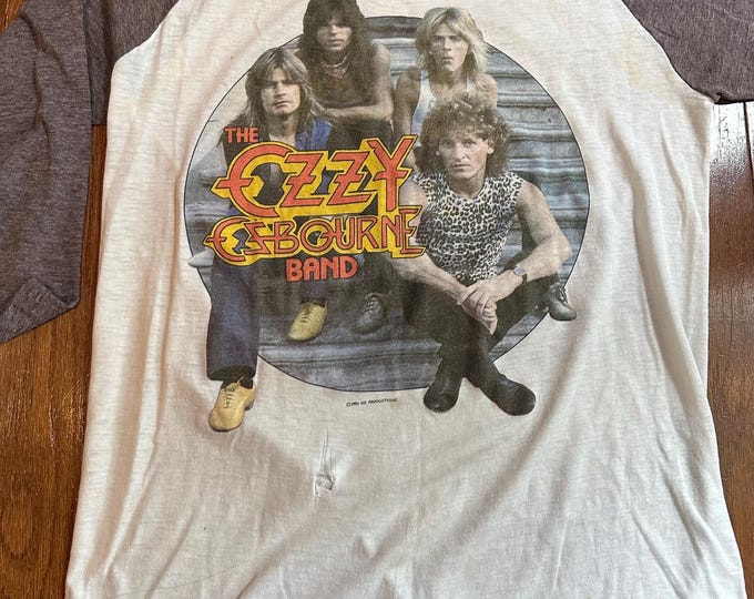 1982 Ozzy Osbourne “Blizzard of Ozz” Raglan