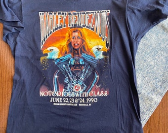 1990 B-A-B-E  Harley Rendezvous Velvet Soft Tee