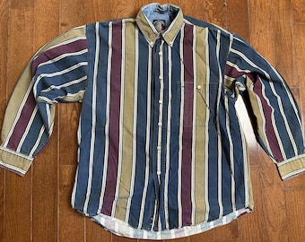 Vintage 90s Salty Dog Gant Button Down Shirt Medium