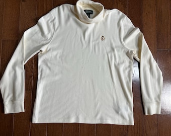 Vintage Lauren Ralph Lauren Buttercream Turtleneck