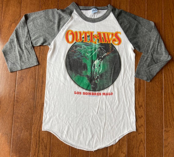 1982 The Outlaws Badman Tour Raglan - image 1