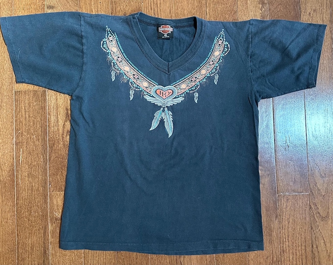 1980s Harley Women's V-Neck