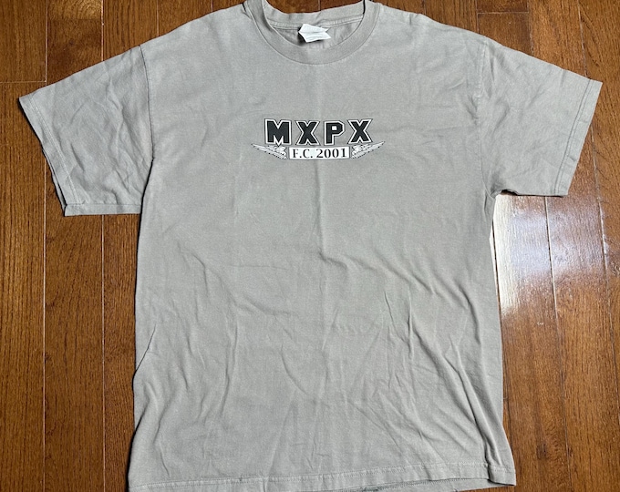 Vintage 2001 MXPX Band Tee Hanes Beefy-T Large