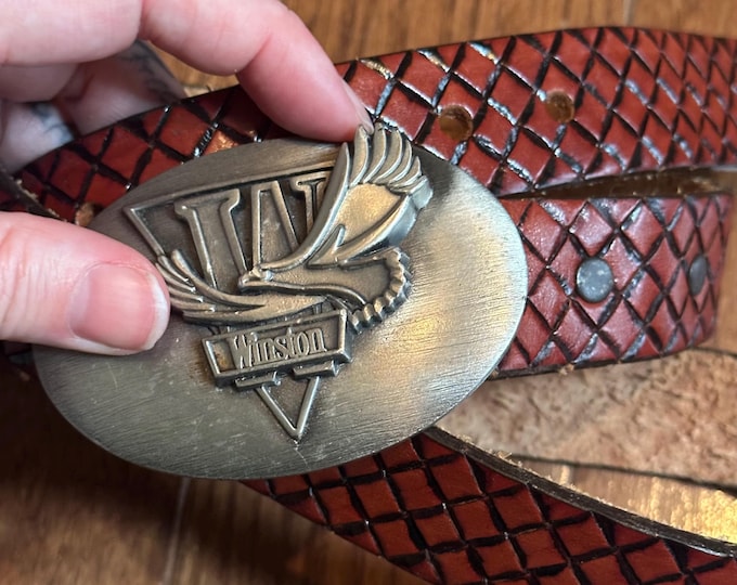 Vintage Winston Leather Belt