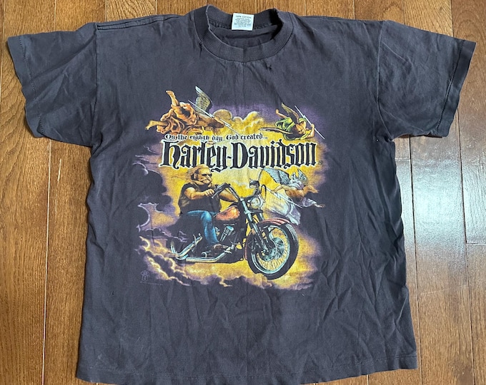 Vintage 1987 Harley Davidson Angel T-shirt