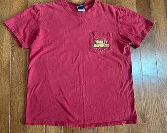 Y2K Vintage Harley Davidson Pocket Tee