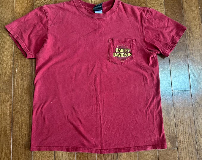 Y2K Vintage Harley Davidson Pocket Tee