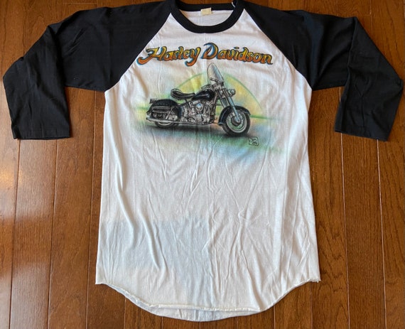 1989 Airbrushed Harley Raglan - image 1