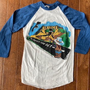 80sラグランTシャツALABAMAバンド84 80sラグランTシャツALABAMAバンド84