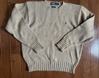 Vintage Polo Ralph Lauren Fisherman Knit Sweater