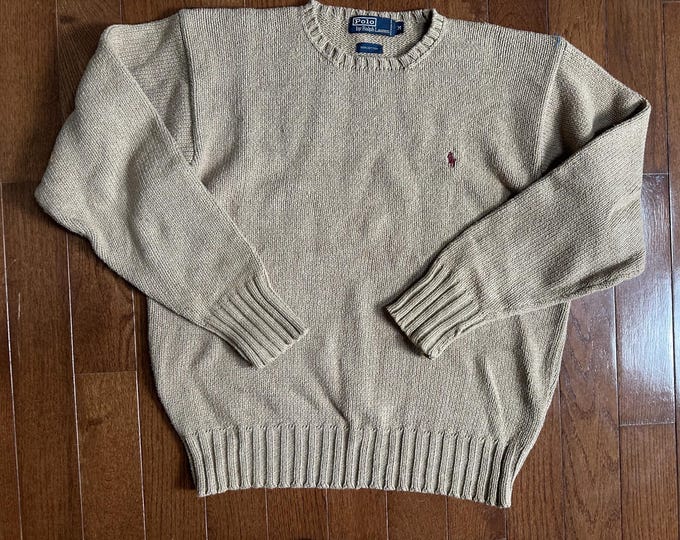 Vintage Polo Ralph Lauren Fisherman Knit Sweater