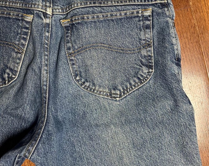Vintage Lee Regular Fit Jeans 36x29 Light Wash Straight Leg Denim Pants Y2K Classic Blue