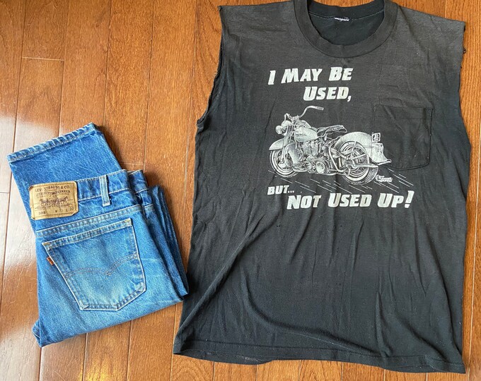 Thrashed "I may be used, but not used up" Harley Tee