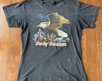 1985 3D Paper Thin Harley Davidson Tee