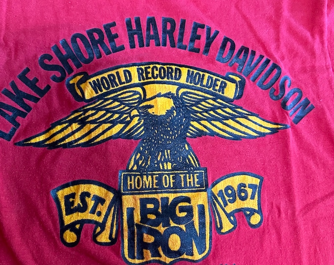 1980's Lake Shore Harley Davidson Tee