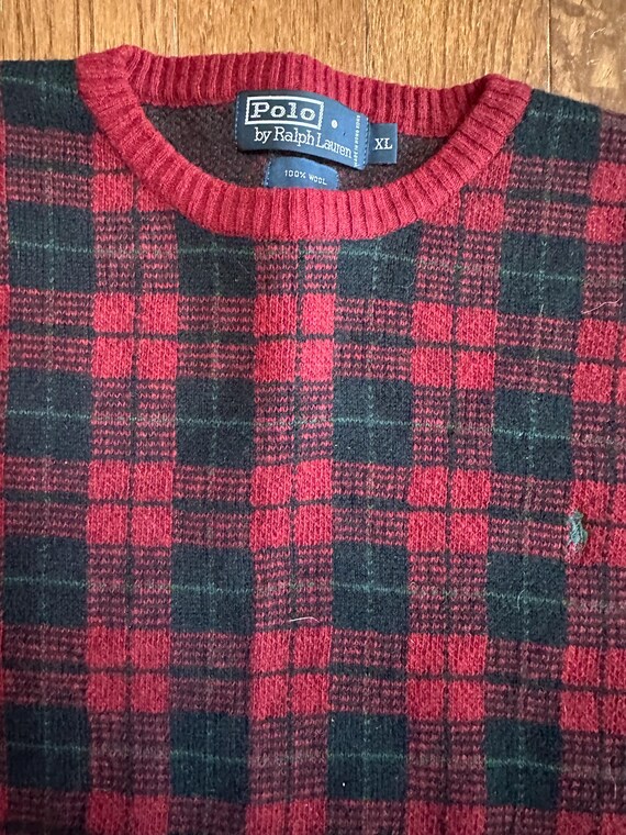 1990s Polo by Ralph Lauren Wool Plaid Shirt - image 2