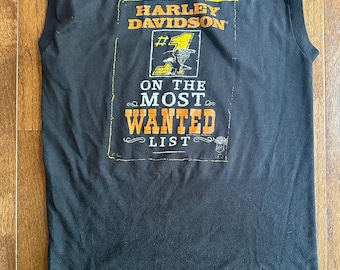 1984 Harley Davidson #1 On The Most Wanted List Tee